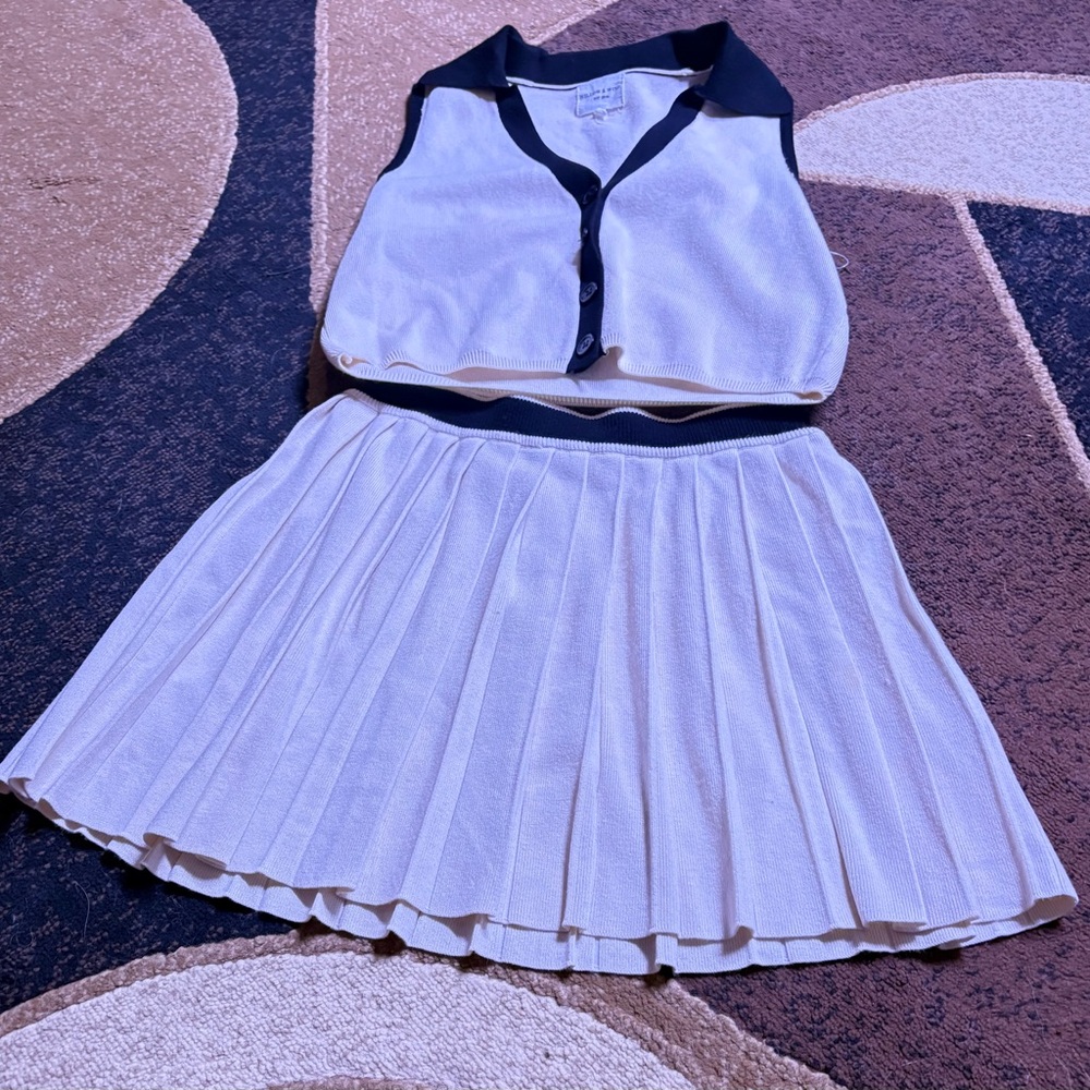 Stylish ladiesDress Set in Black and White
